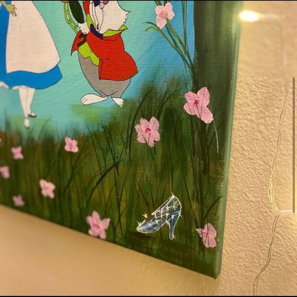 Alice n tinkerbell garden painting - Picture 3 of 4